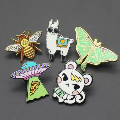 No Minimum Manufacturers Bulk Custom Metal Hard Enamel Lapel Pins